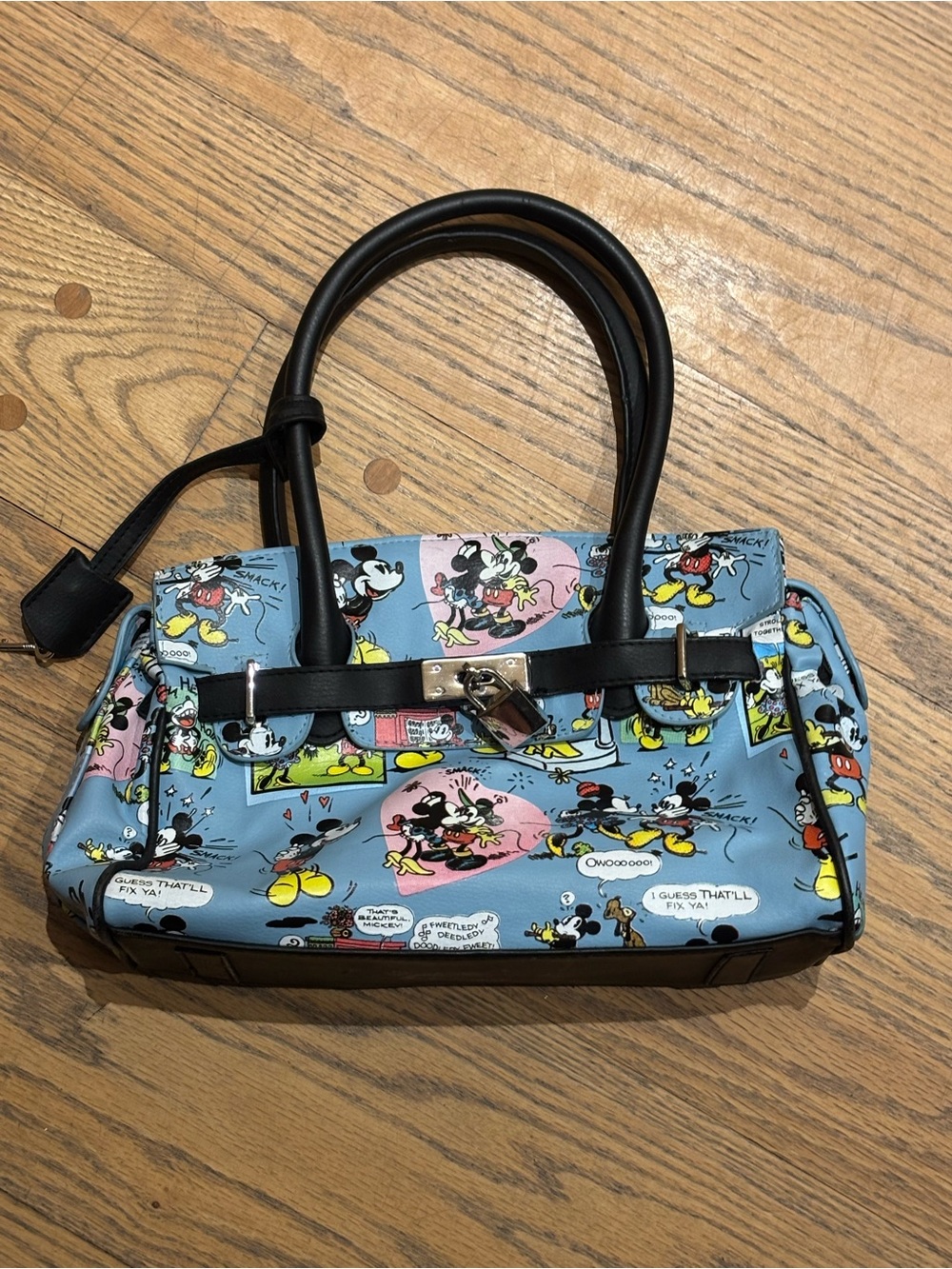 Disney Mickey Mouse Print Satchel Handbag